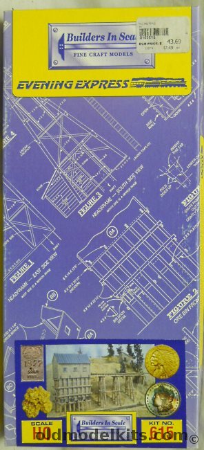 Builders In Scale 1/87 The Ore Bin HO Scale Craftsman Kit plastic model kit